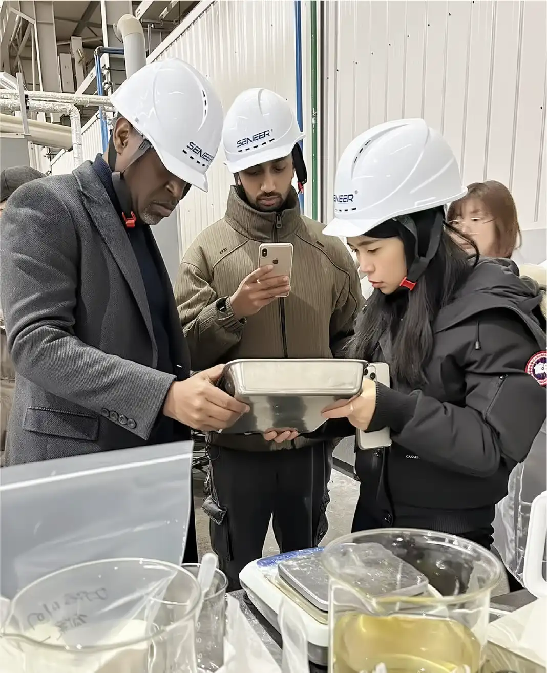 Senieer engineers are discussing about projects