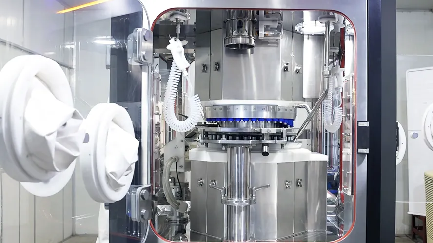 operation of tablet compression machine