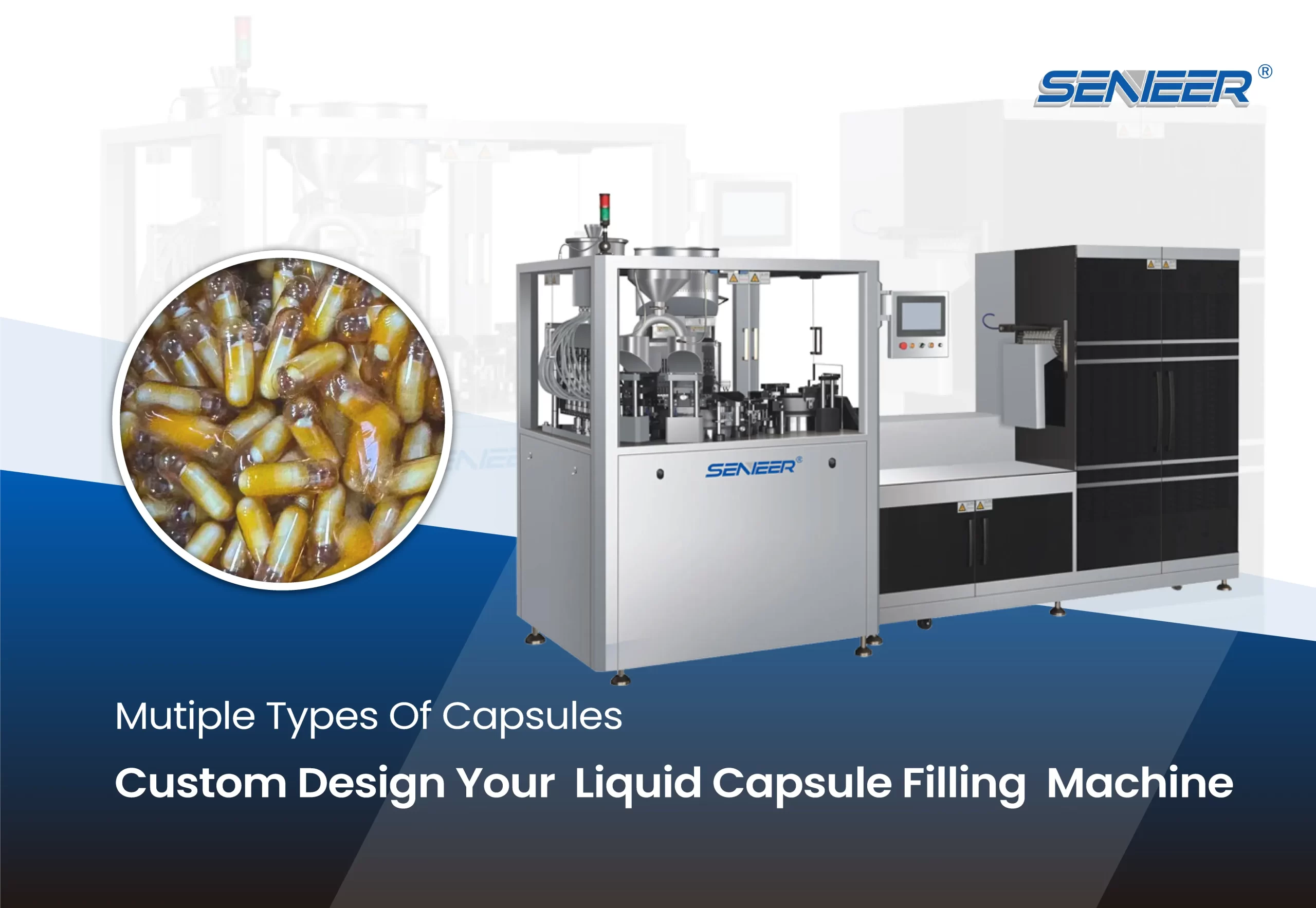 cover of liquid capsule filling machine machine's video