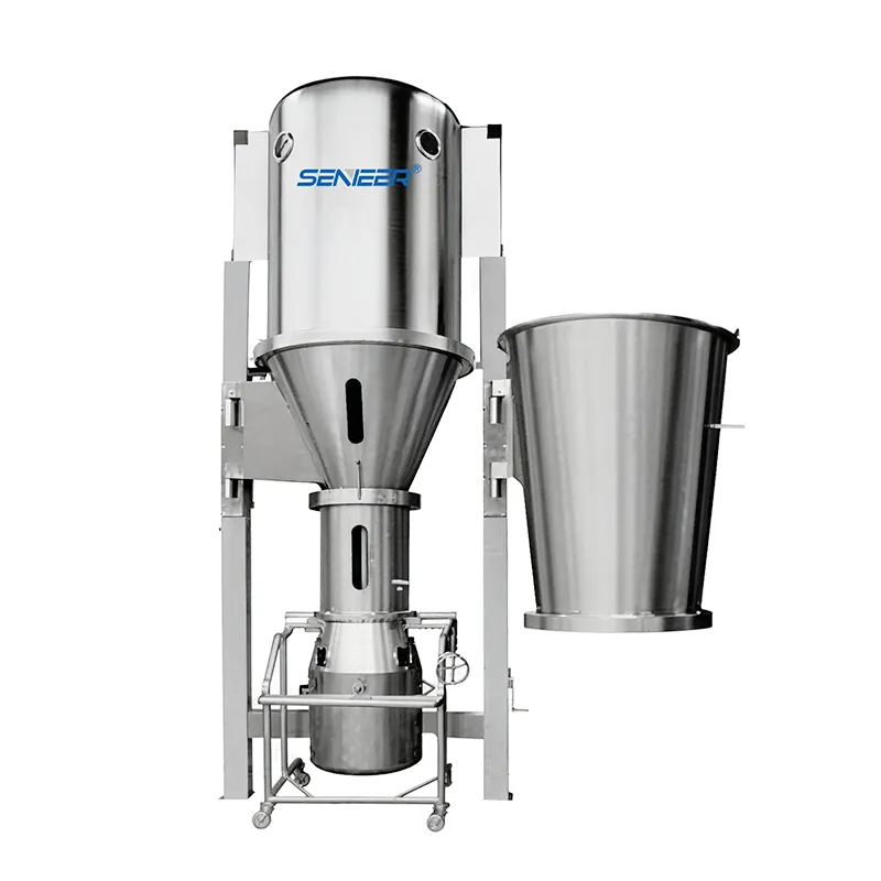 top spray fluid bed granulator