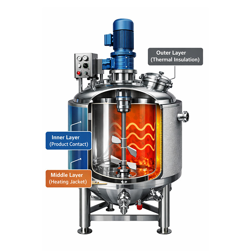 jacketed mixing tank