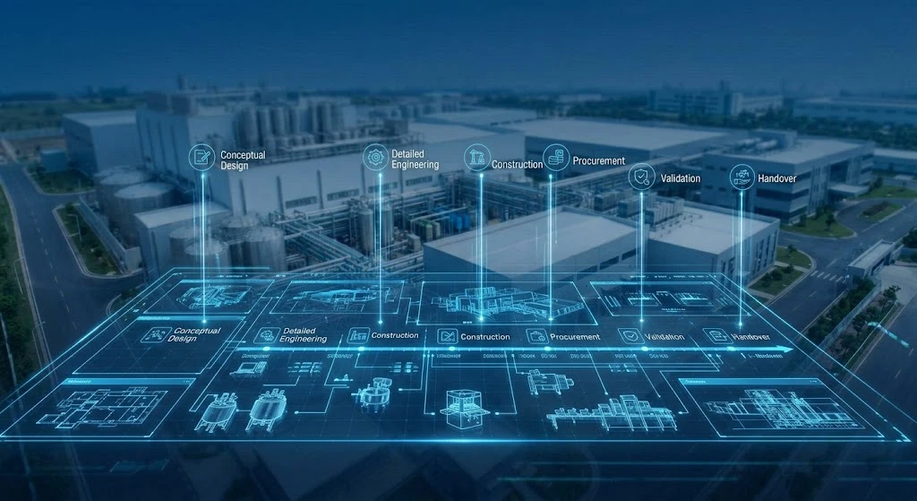 key stages of pharmaceutical turnkey projects