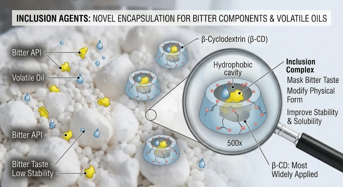 inclusion agents of pharmaceutical excipients